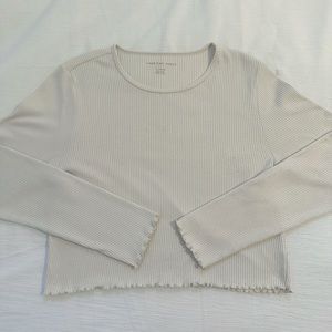 American Eagle Long Sleeve Crop Top